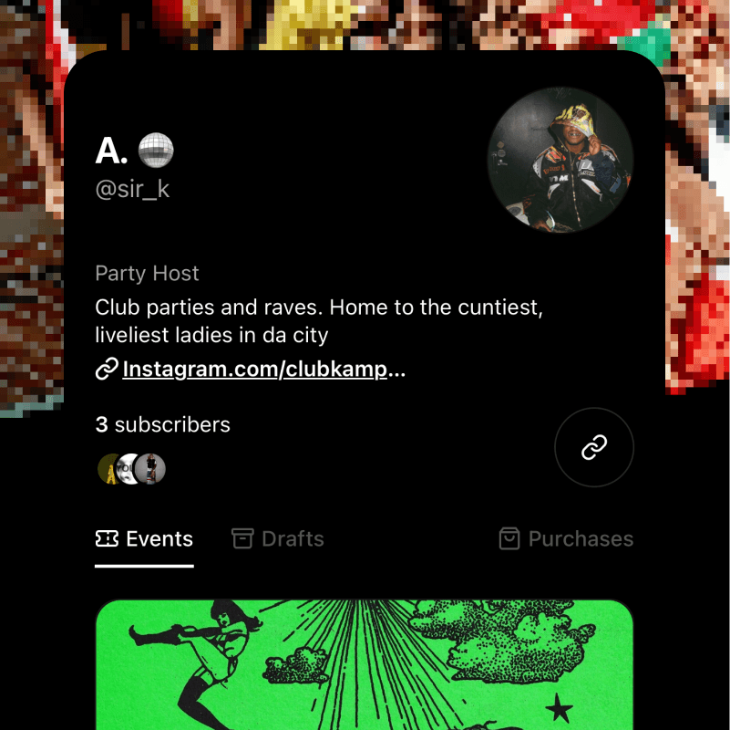 Directicket automatically pays event organizers 100% of their ticket revenue without fees daily.